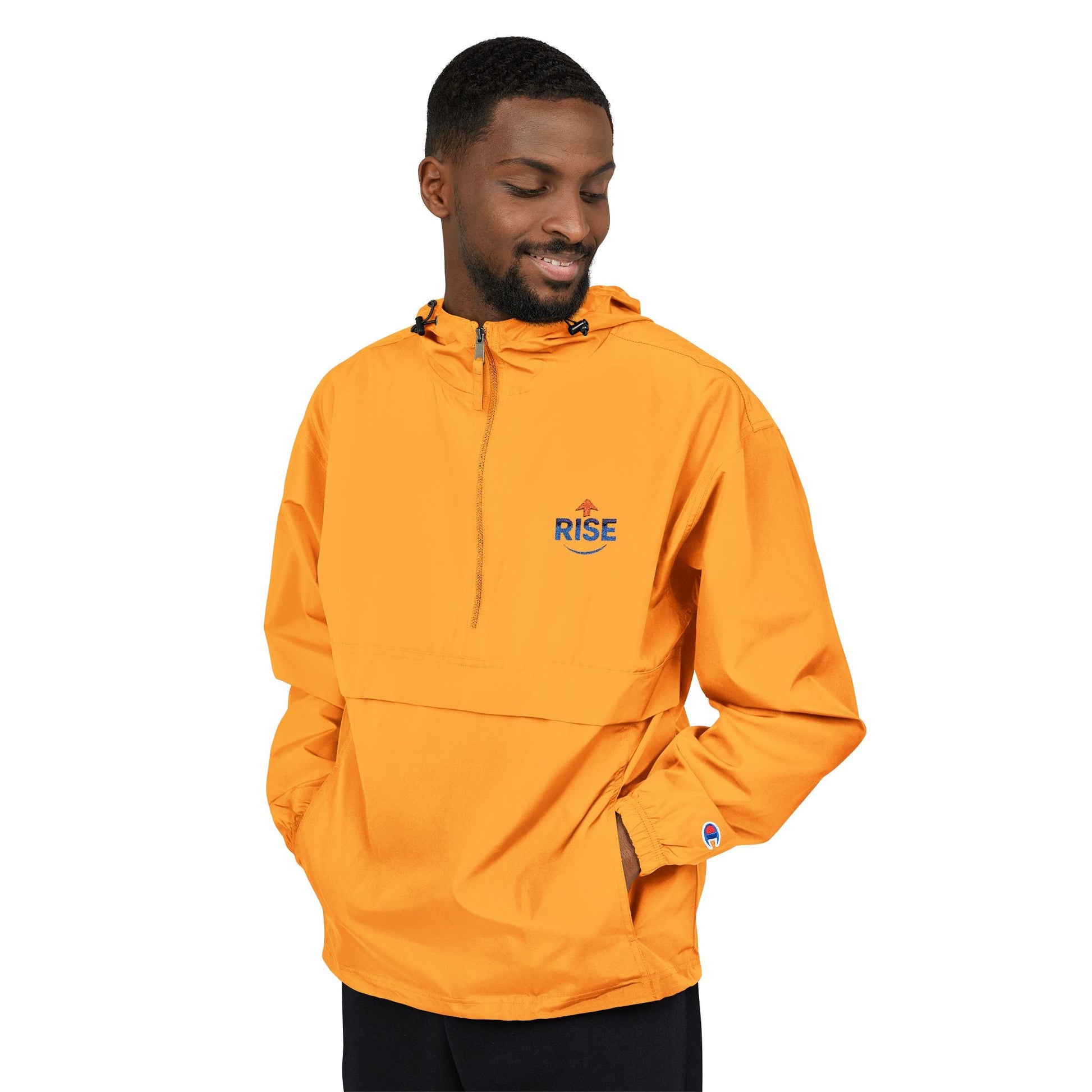 Packable Anorak Jacket – Unisex Lightweight Hooded Windbreaker with Chest Graphic Printify