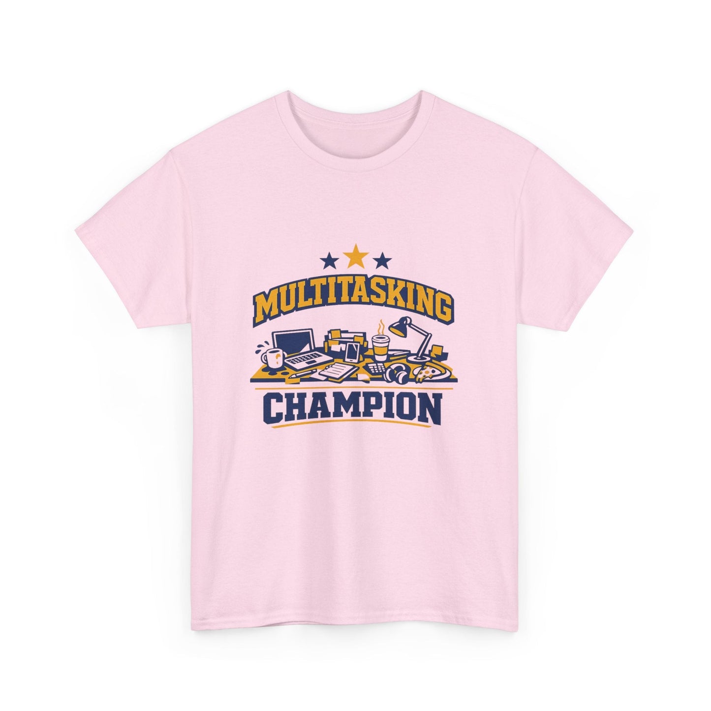 Multitasking Champion Tee — Funny Work From Home Gift Shirt Printify