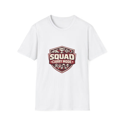 Squad Carry Mode T-Shirt — Gamer Team Logo Tee Printify