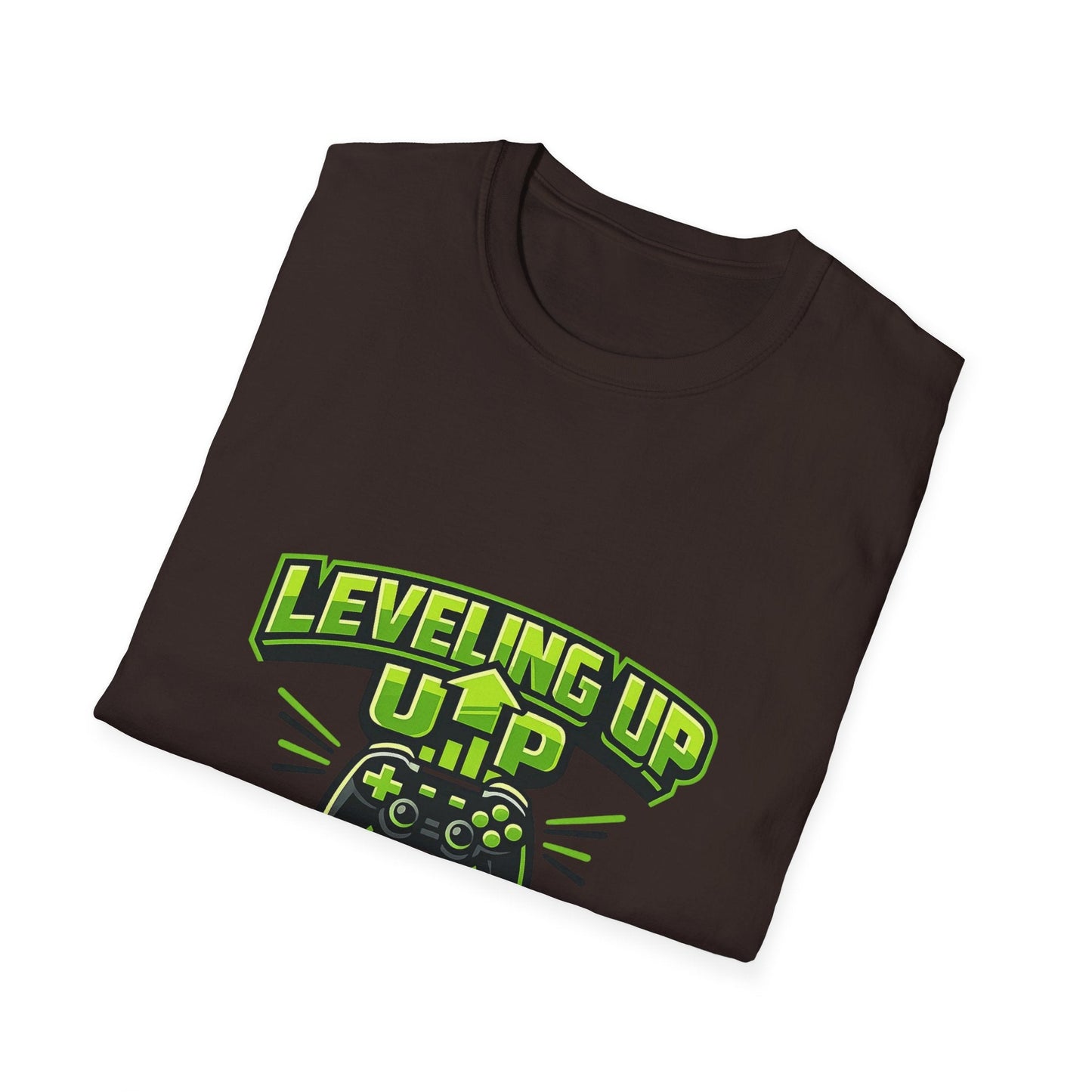 Leveling Up Daily Gamer T-Shirt Printify