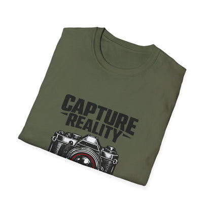 Photography T-Shirt — "Capture Reality" Camera Tee (No Filter Needed) Printify