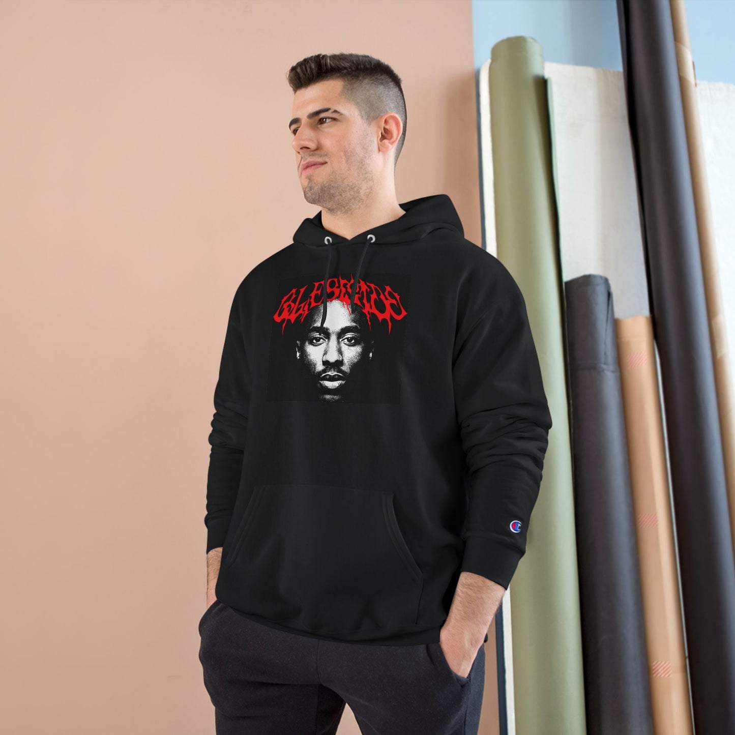 'Victorious' Graphic Hoodie - Champion Style Printify