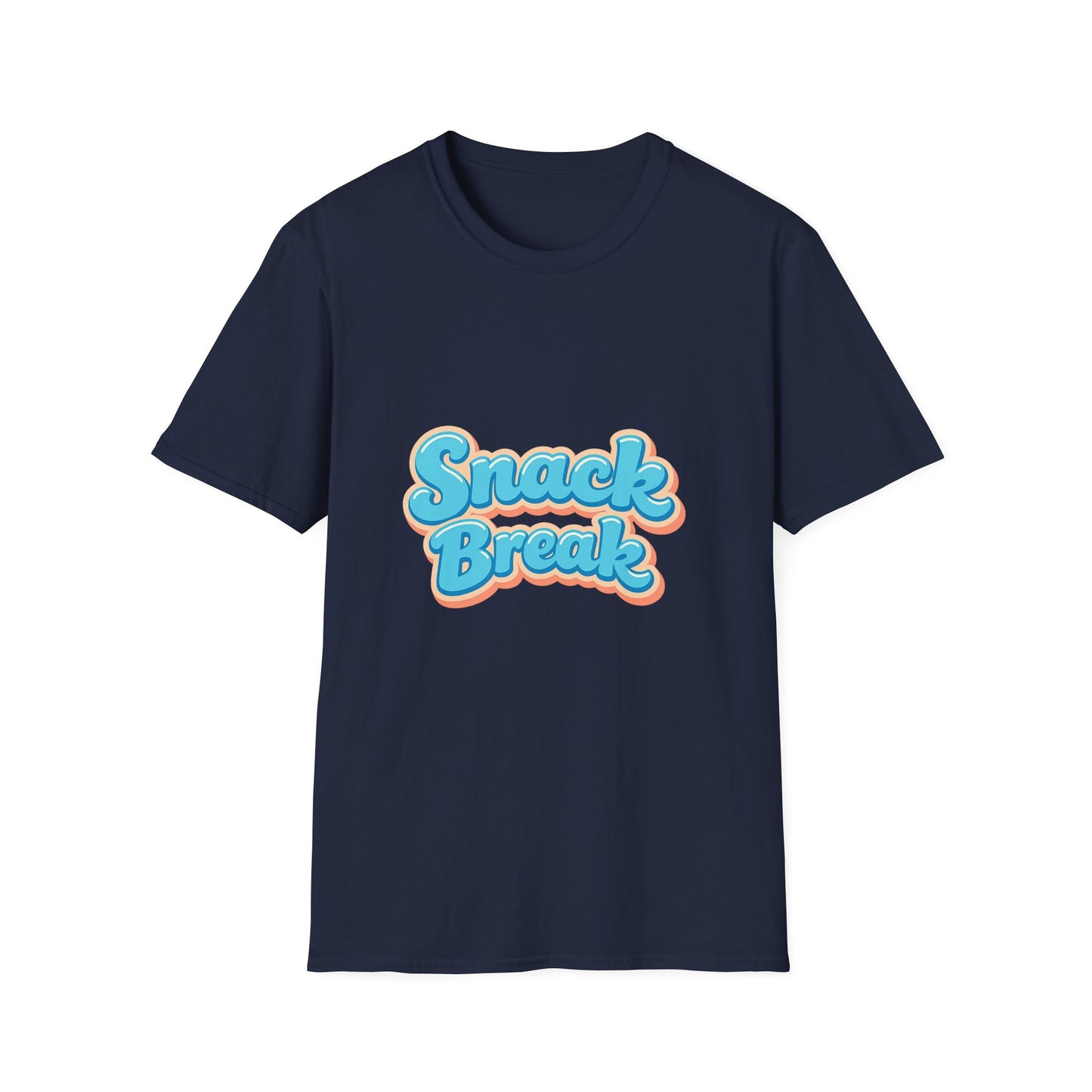 Snack Break T-Shirt — Retro Bubble Letter Graphic Tee