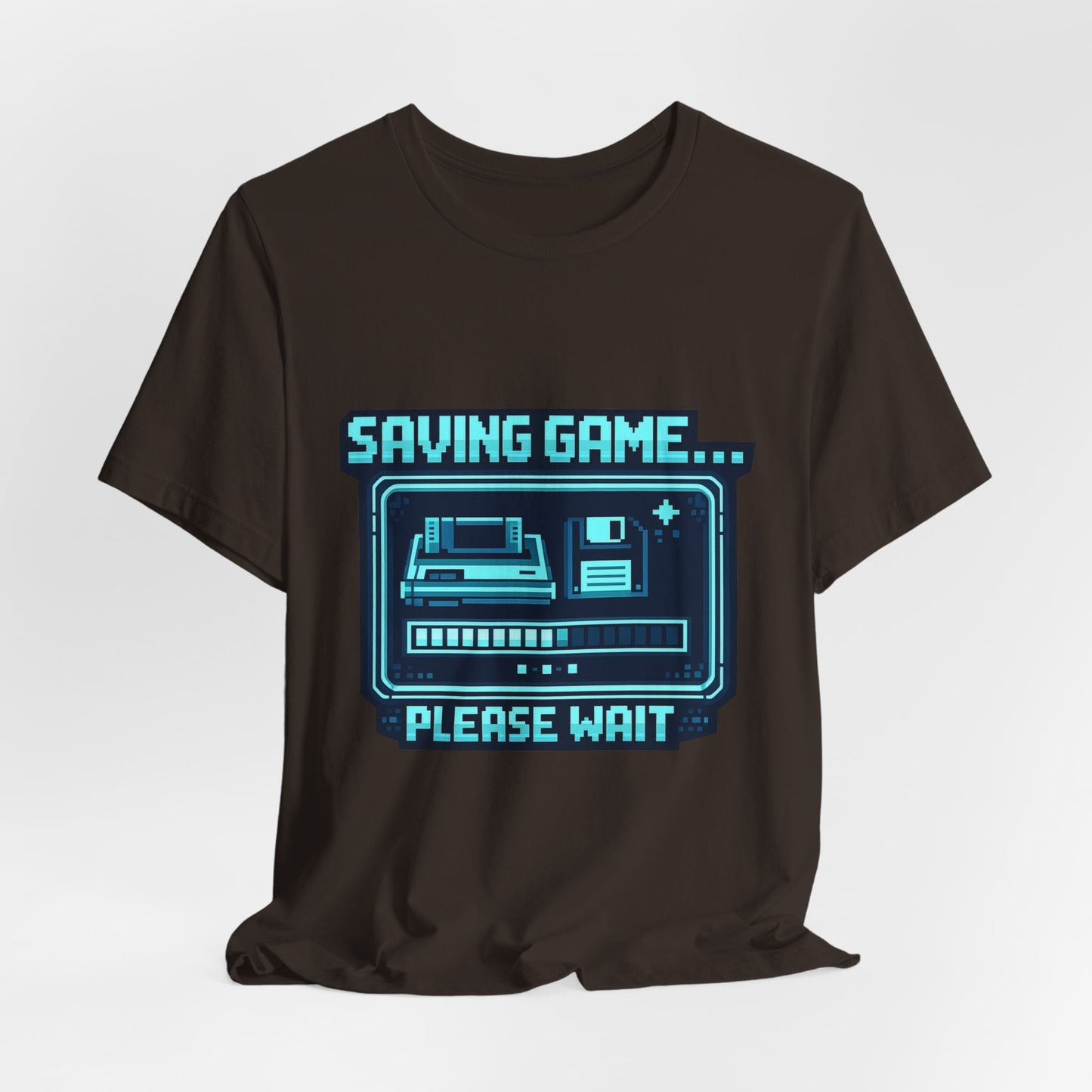 Saving Game Please Wait T-Shirt — Retro Gaming Console Tee
