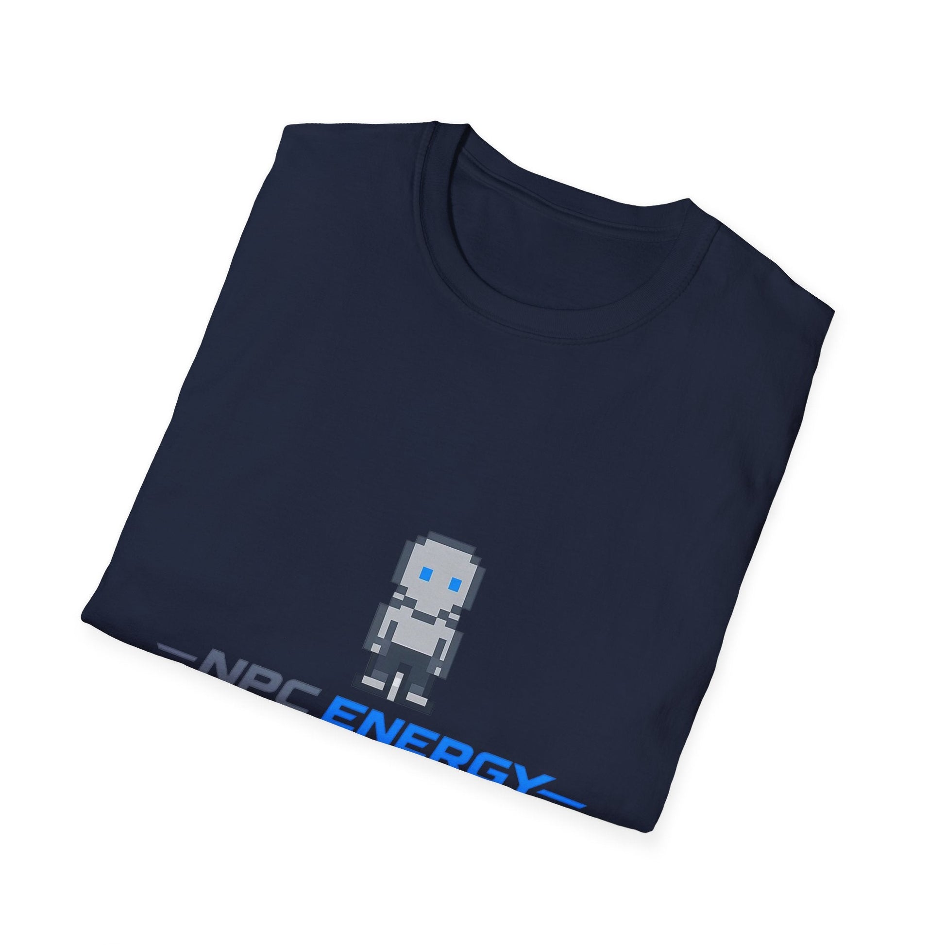 NPC Energy Pixel Robot T-Shirt — Retro Gamer Graphic Tee Printify