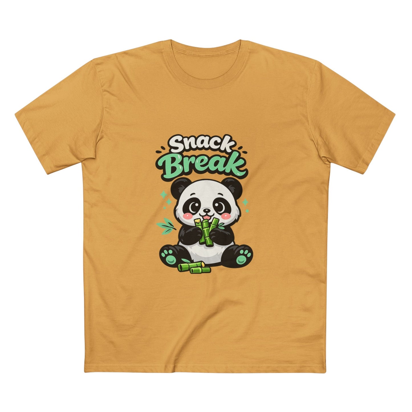 Snack Break Panda T-Shirt — Cute Panda Eating Bamboo Graphic Tee Printify