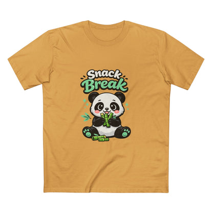 Snack Break Panda T-Shirt — Cute Panda Eating Bamboo Graphic Tee Printify