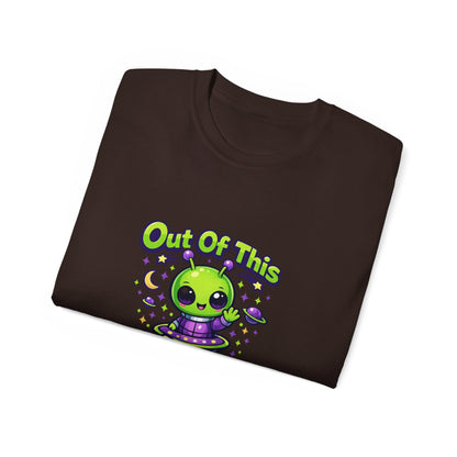 Out of This World Cute Alien Graphic T-Shirt Printify