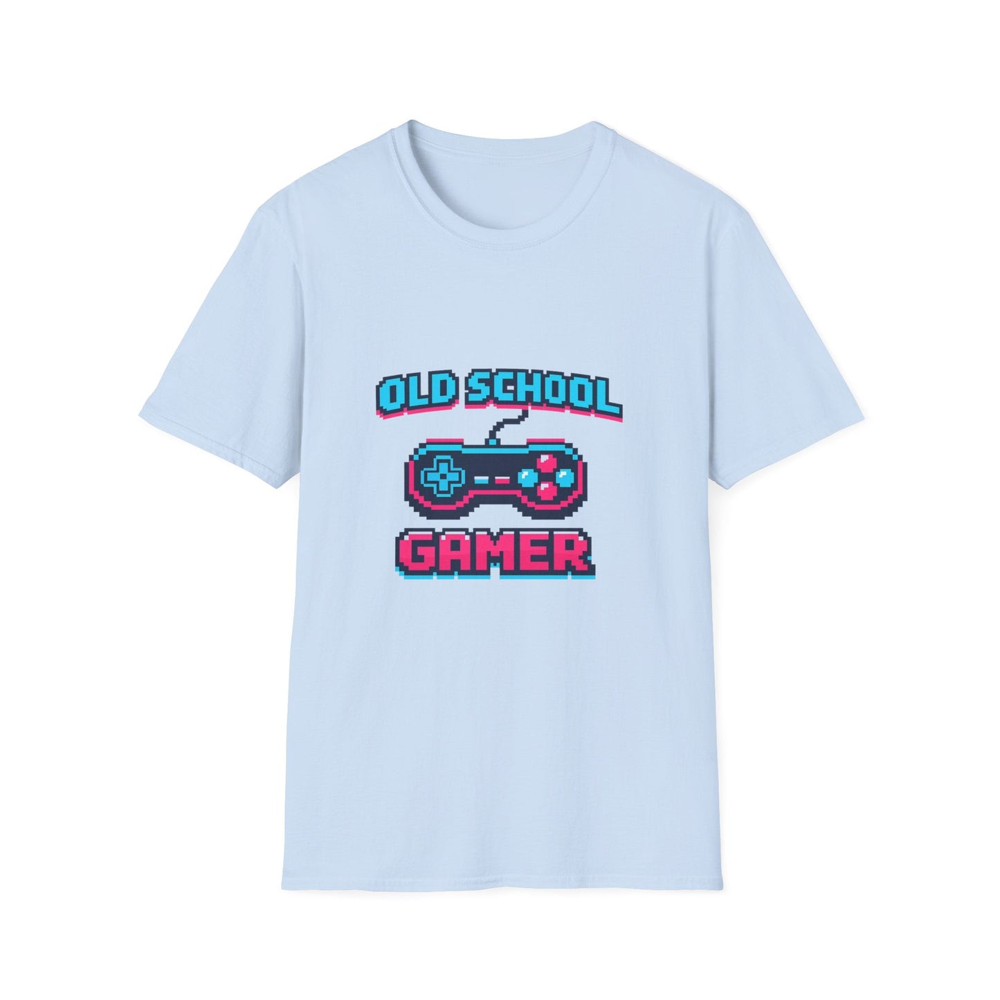 Old School Gamer T-Shirt — Retro Video Game Controller Tee Printify