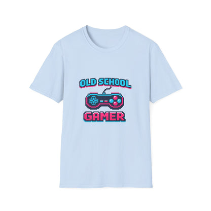 Old School Gamer T-Shirt — Retro Video Game Controller Tee Printify