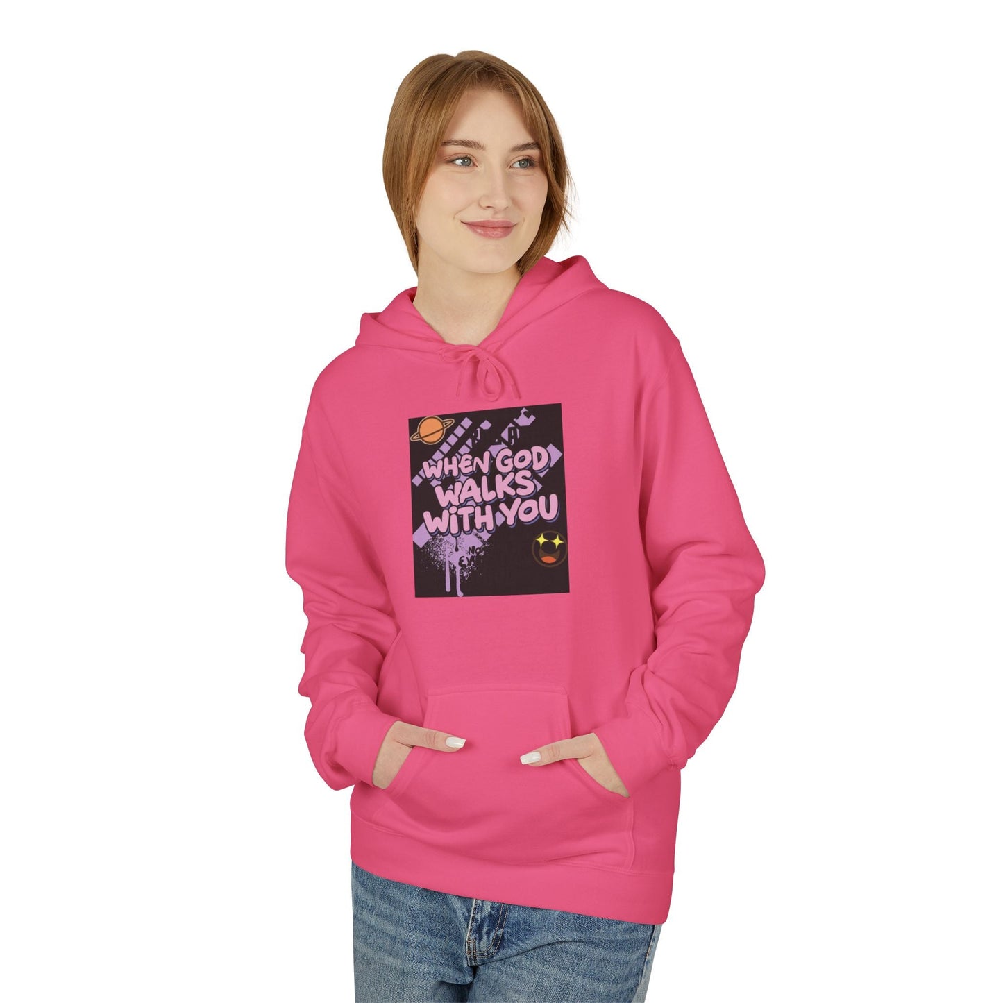 Where God Walks With You Hoodie — Faith-Based Comfort Pullover Printify