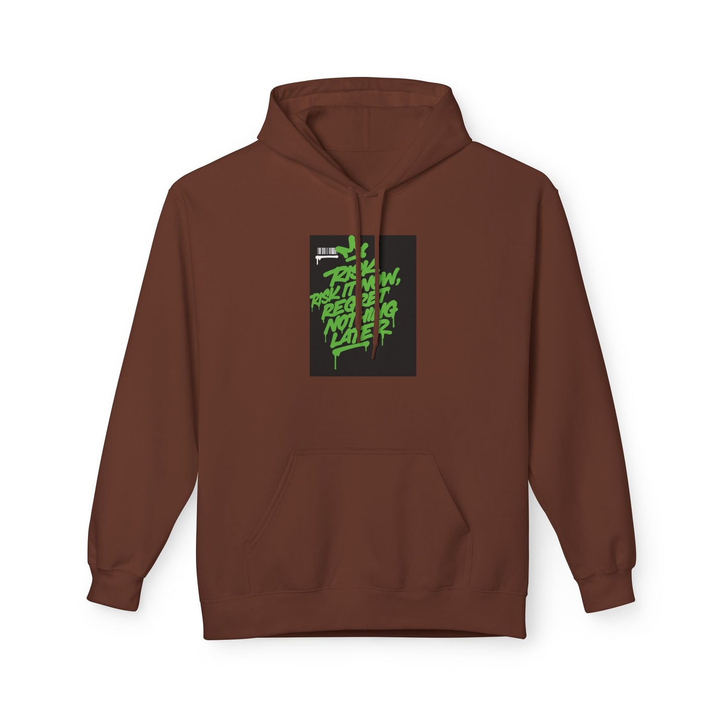 Retro Green Script Graphic Hoodie — "Push Your Limits" Streetwear Pullover Printify
