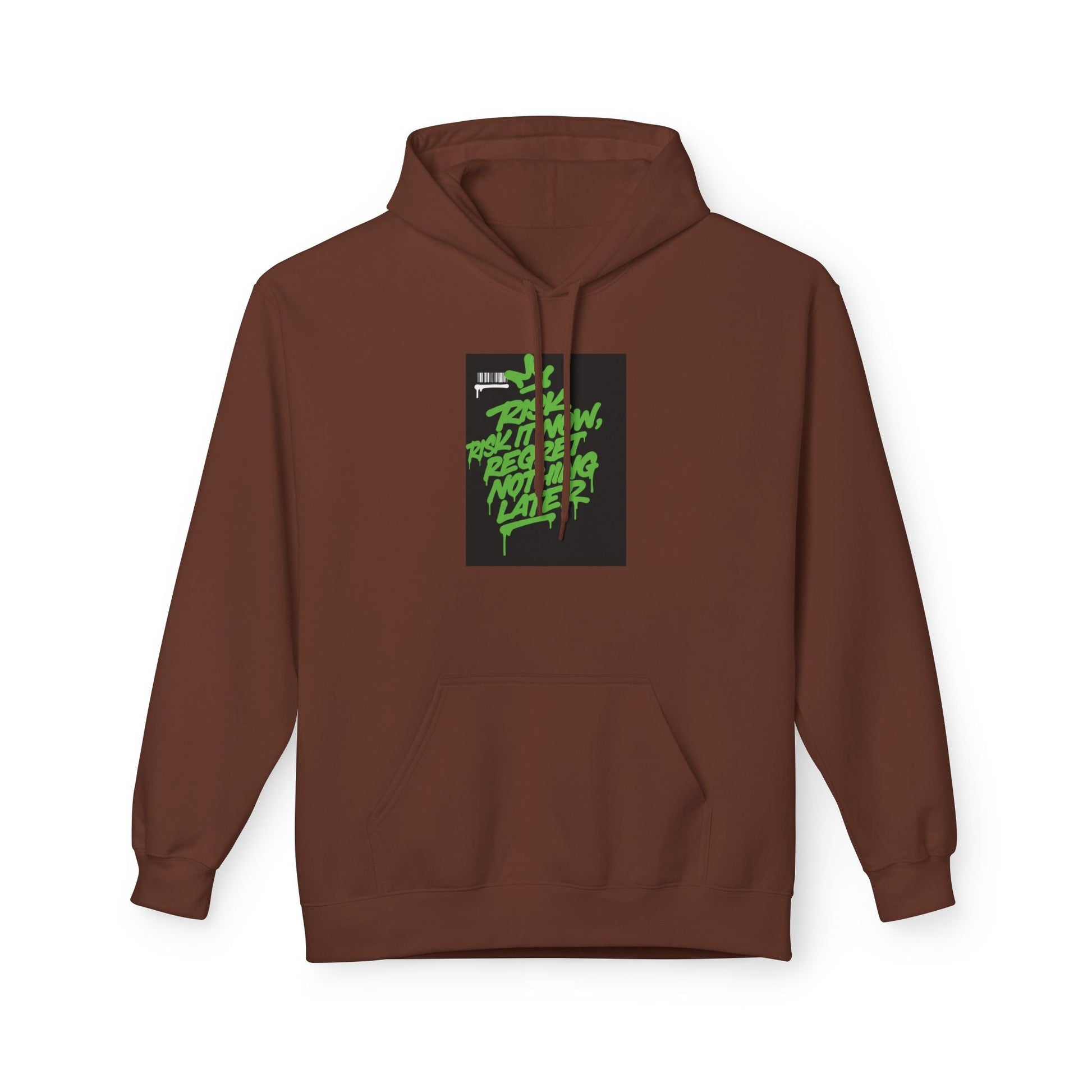 Retro Green Script Graphic Hoodie — "Push Your Limits" Streetwear Pullover Printify