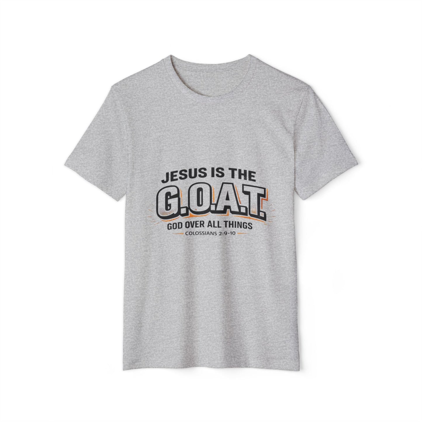 Jesus Is the G.O.A.T T-Shirt for Men – Faith-Based Christian Graphic Tee Printify