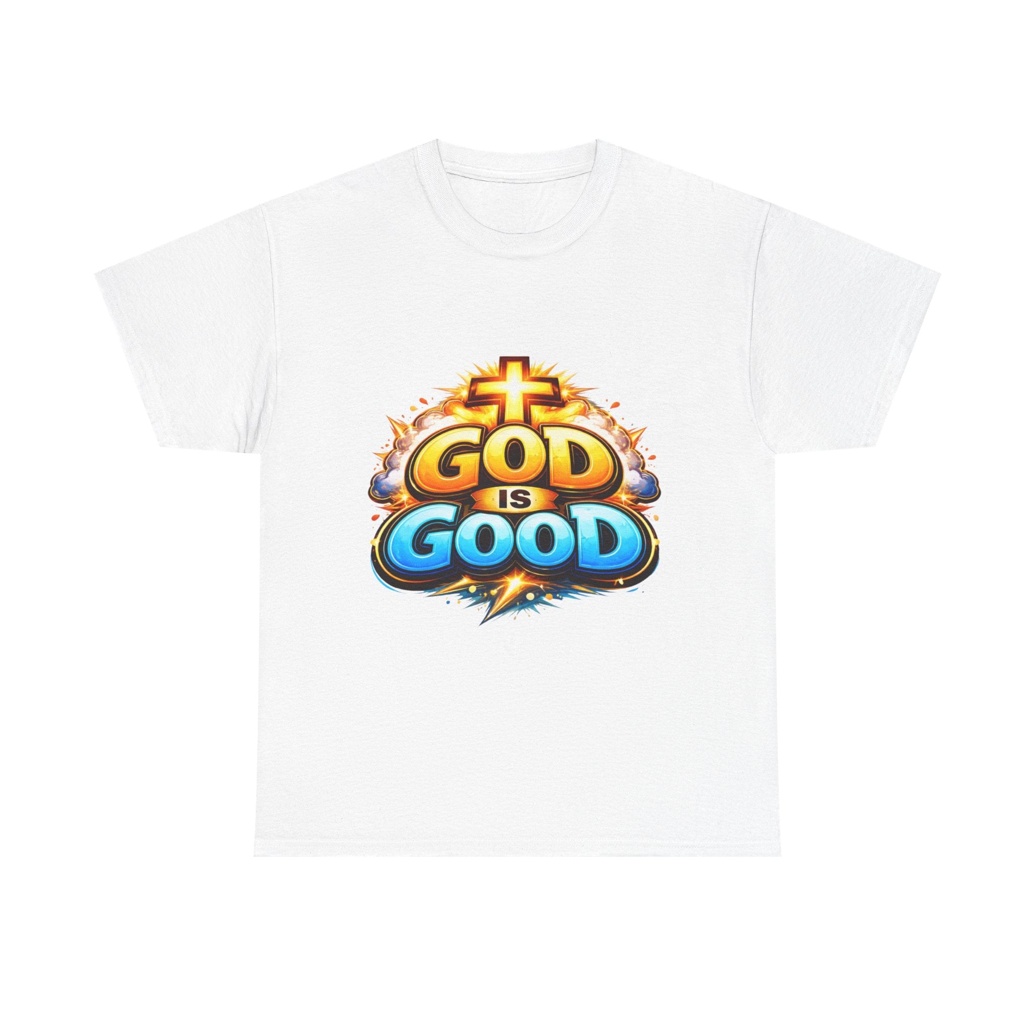 God Is Good T-Shirt — Christian Faith Tee with Cross Graphic