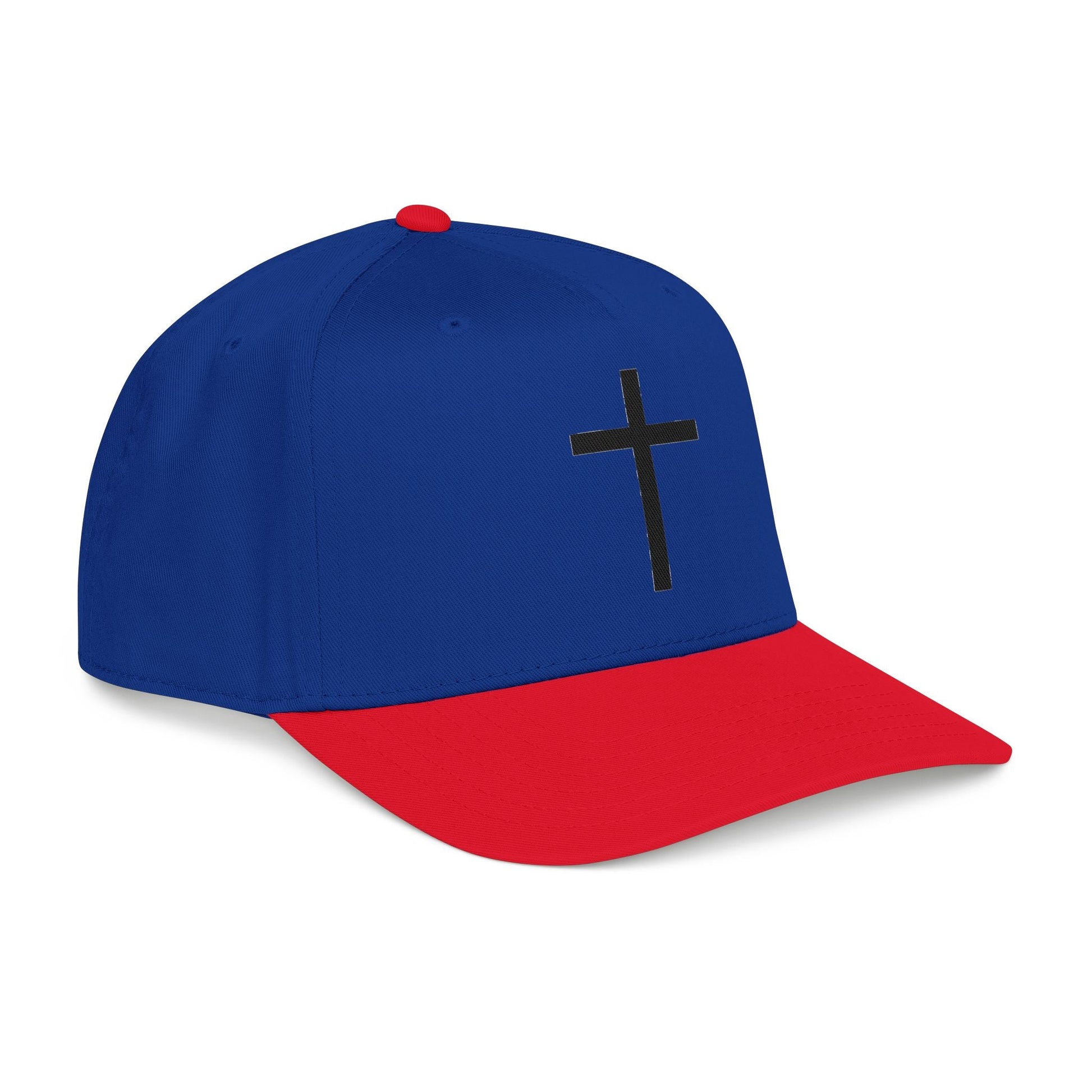 Christian Cross Baseball Cap — Minimal Embroidered Faith Hat Printify