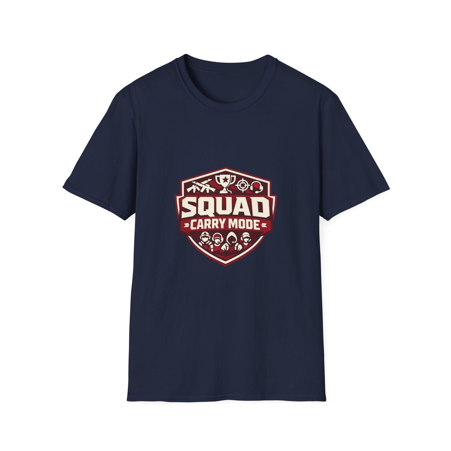 Squad Carry Mode T-Shirt — Gamer Team Logo Tee Printify