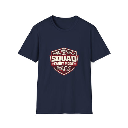 Squad Carry Mode T-Shirt — Gamer Team Logo Tee Printify