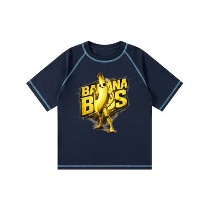 Loose Contrast-Stitched Kids' T-Shirt