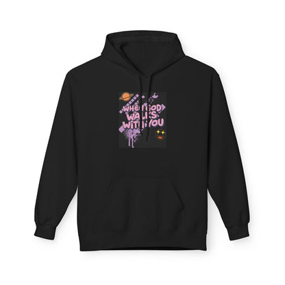 Where God Walks With You Hoodie — Faith-Based Comfort Pullover Printify
