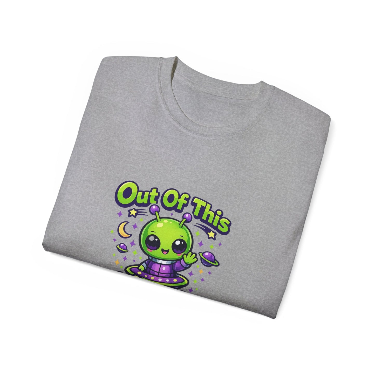 Out of This World Cute Alien Graphic T-Shirt Printify