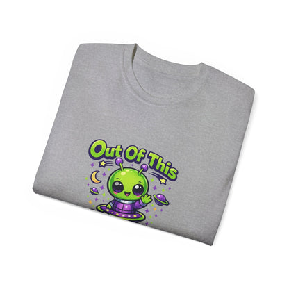 Out of This World Cute Alien Graphic T-Shirt Printify