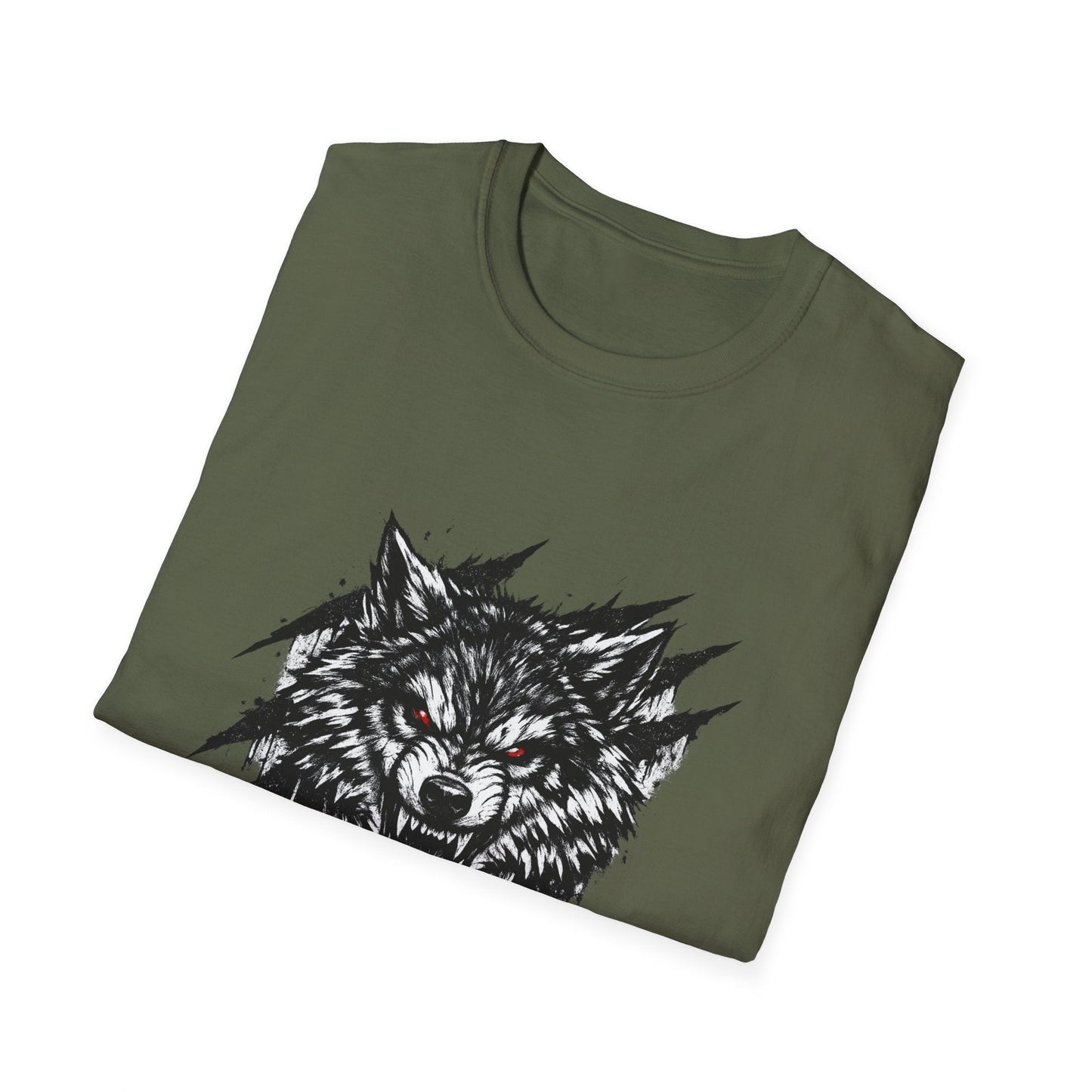 Wolf "Lone Instinct" T-Shirt - Graphic Storm Wolf Tee Printify