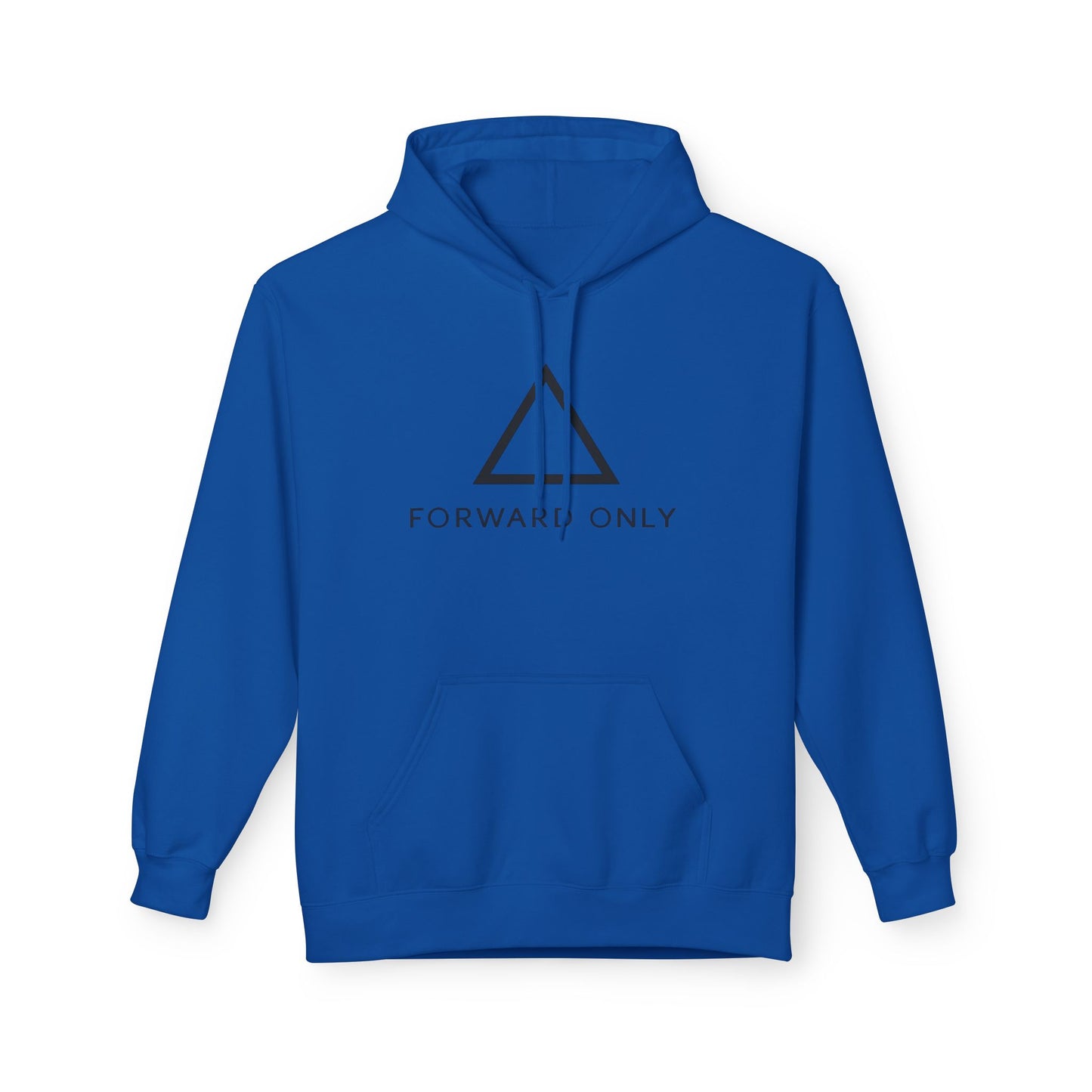 Hoodie — Minimal "Forward Only" Triangle Logo Pullover