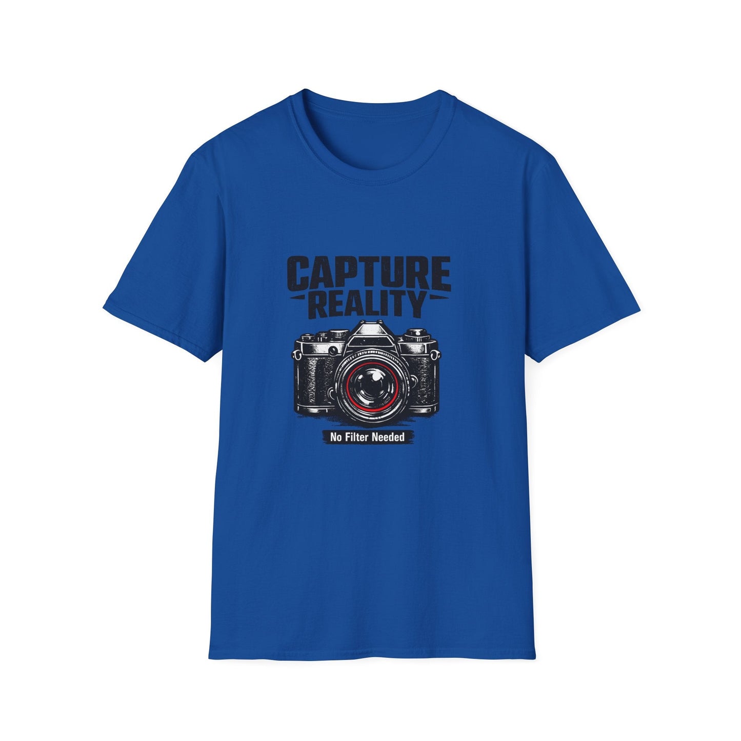 Photography T-Shirt — "Capture Reality" Camera Tee (No Filter Needed) Printify