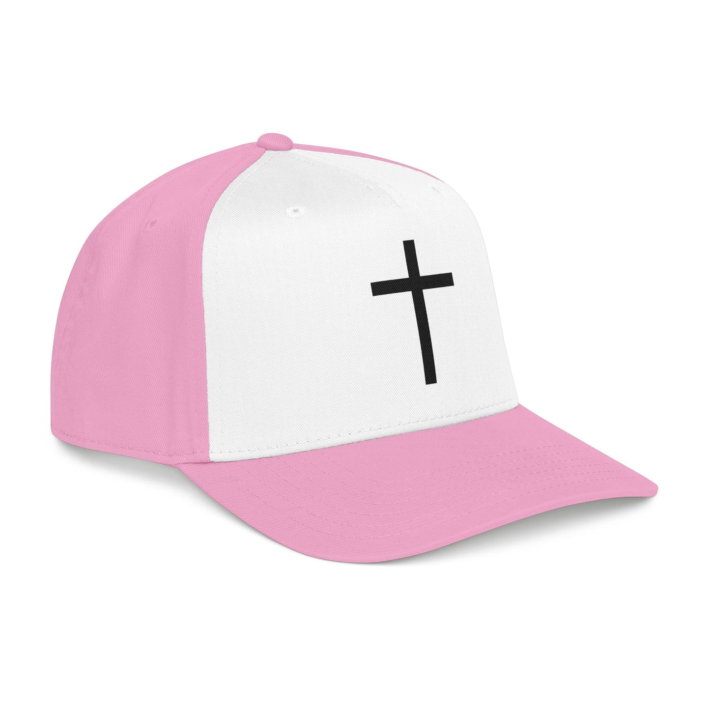 Christian Cross Baseball Cap — Minimal Embroidered Faith Hat Printify
