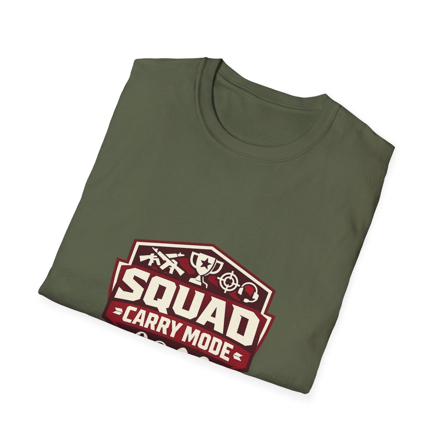 Squad Carry Mode T-Shirt — Gamer Team Logo Tee Printify