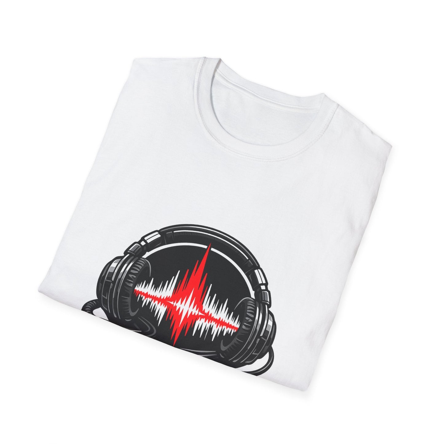 Sound Engineer T-Shirt — Headphones & Waveform Audio Tech Tee Printify