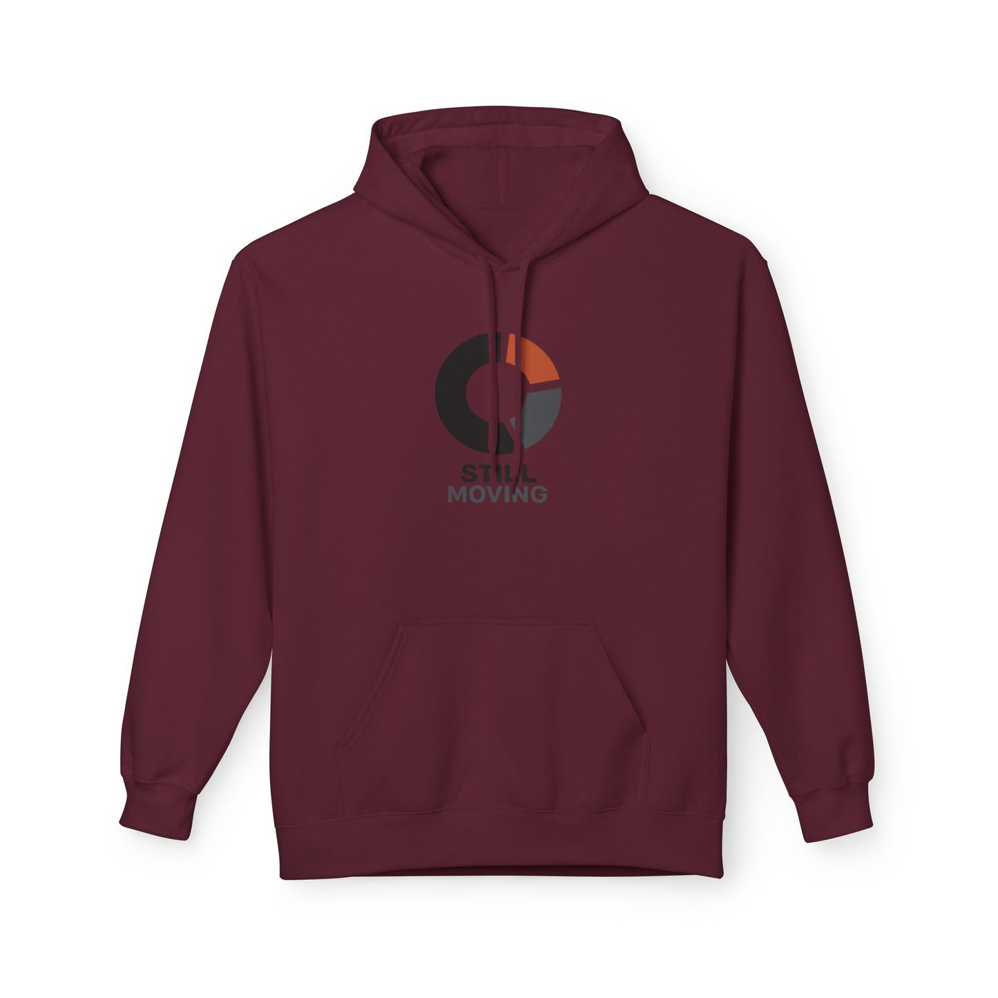 Still Moving Logo Hoodie — Minimalist Motivational Pullover