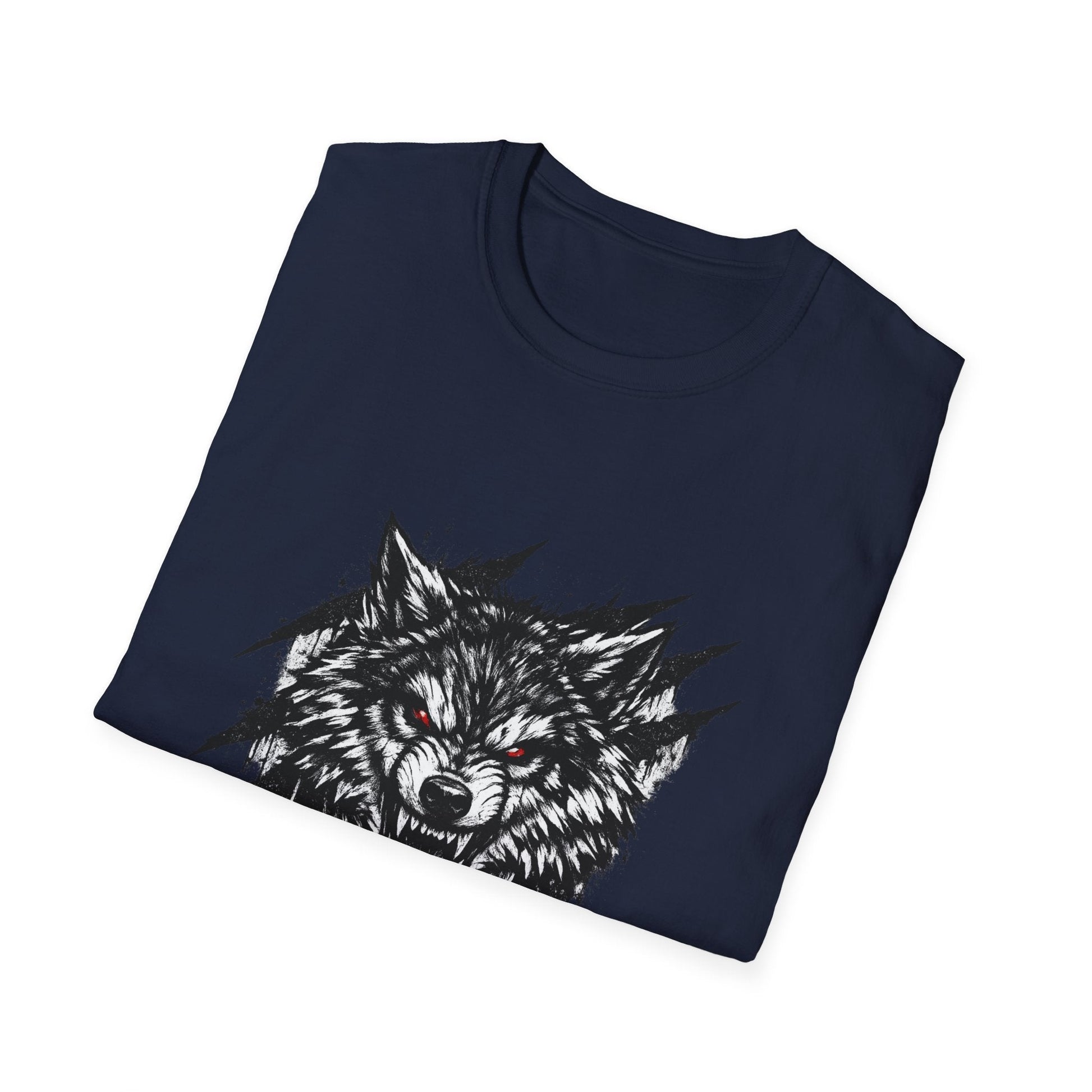 Wolf "Lone Instinct" T-Shirt - Graphic Storm Wolf Tee Printify