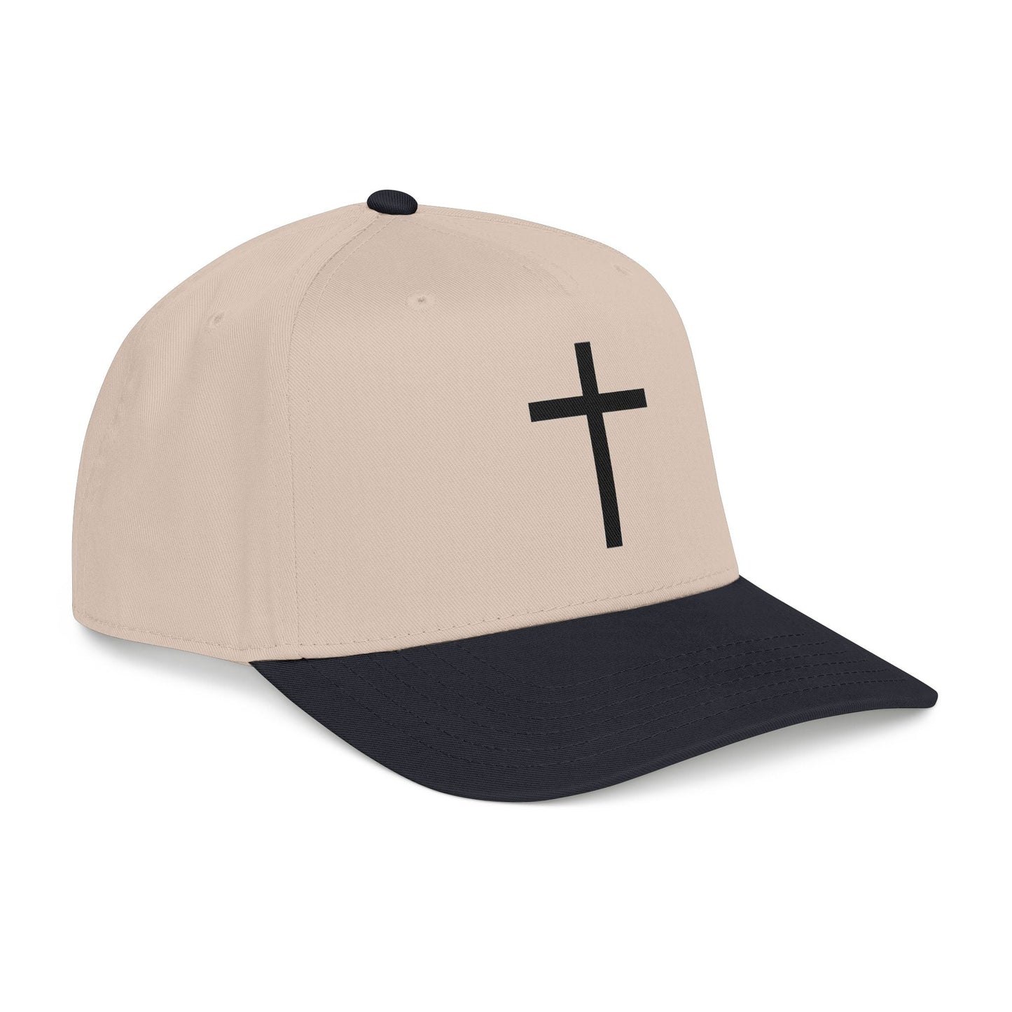 Christian Cross Baseball Cap — Minimal Embroidered Faith Hat Printify