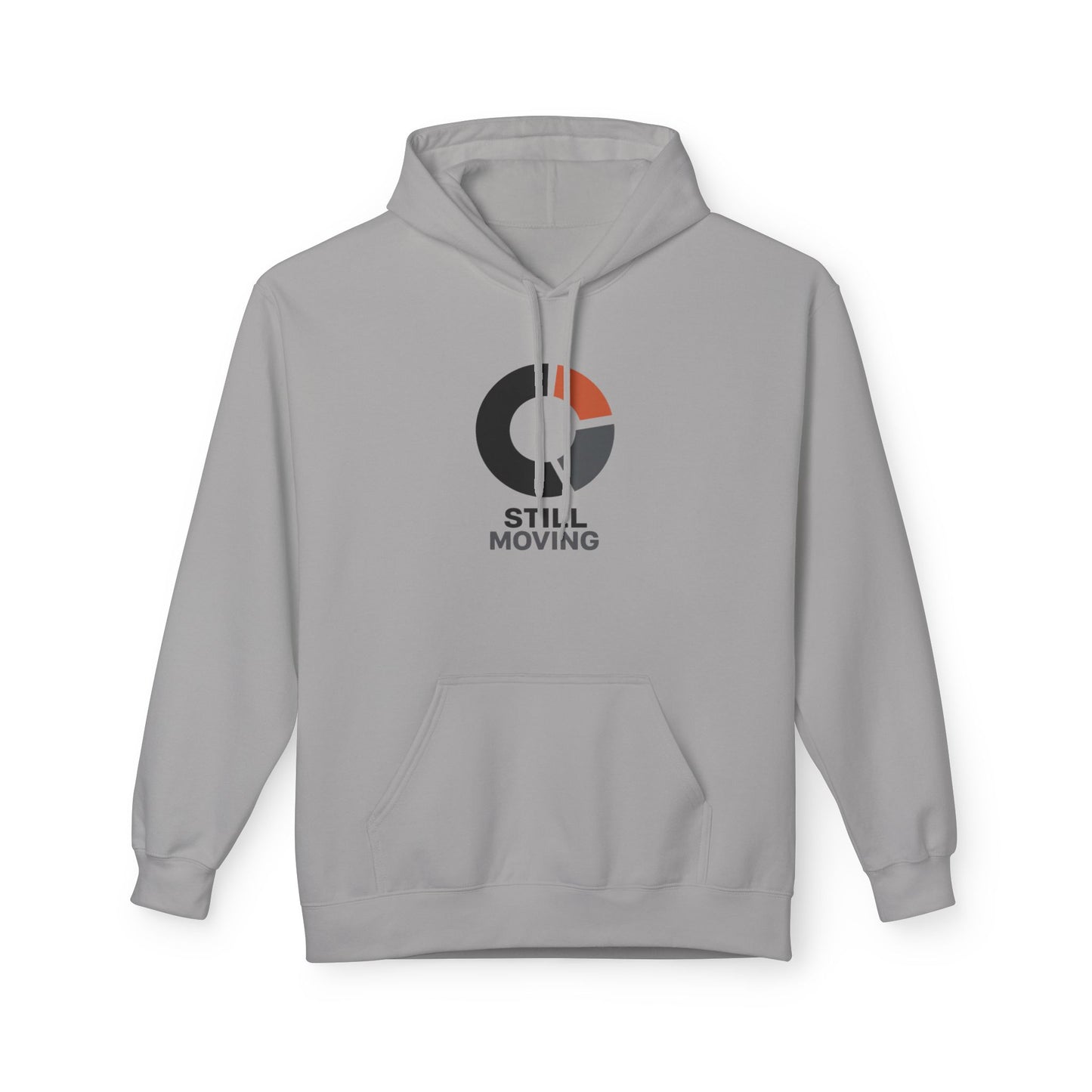Still Moving Logo Hoodie — Minimalist Motivational Pullover