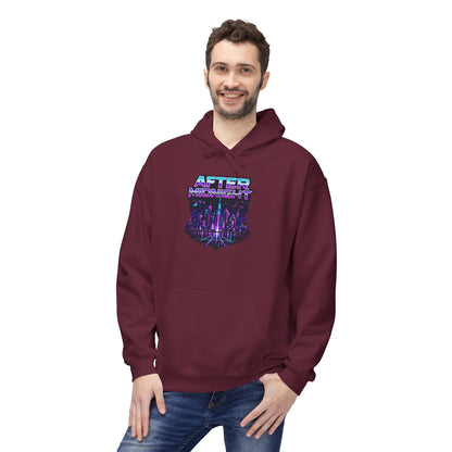 Cyberpunk City 'AFTER' Graphic Hoodie — Retro Futuristic Streetwear Printify
