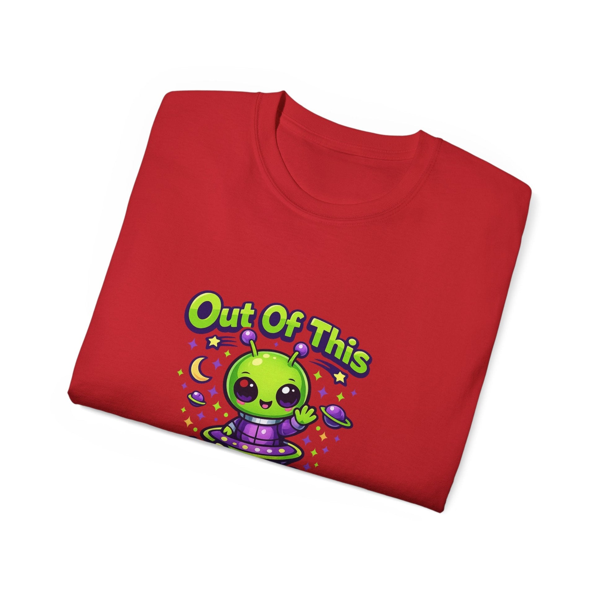 Out of This World Cute Alien Graphic T-Shirt Printify
