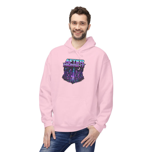 Cyberpunk City 'AFTER' Graphic Hoodie — Retro Futuristic Streetwear