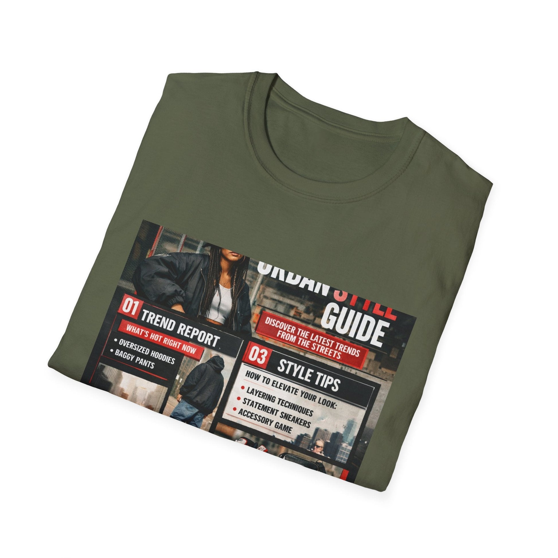 Urban Style Guide T-Shirt — Vintage Streetwear Graphic Tee Printify