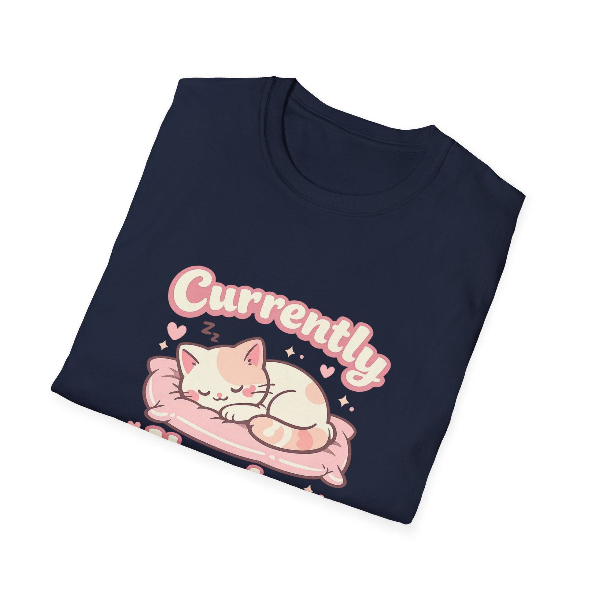 Cat Napping T-Shirt — Cute Sleeping Cat Tee for Cat Lovers Printify