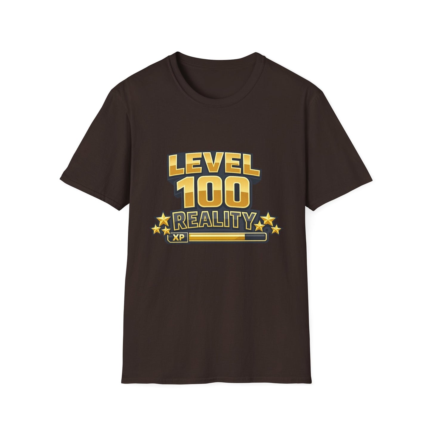 Level 100 Reality T-Shirt — Gamer XP Milestone Tee Printify