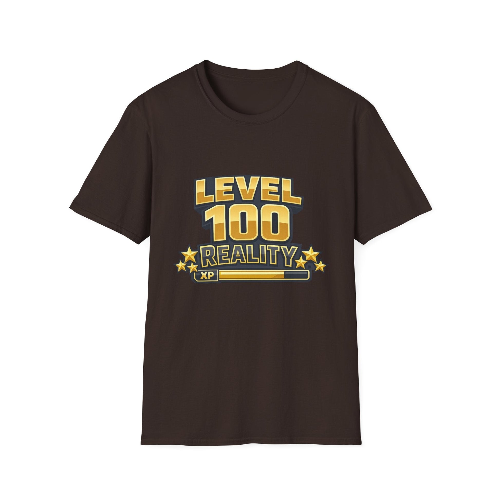 Level 100 Reality T-Shirt — Gamer XP Milestone Tee Printify