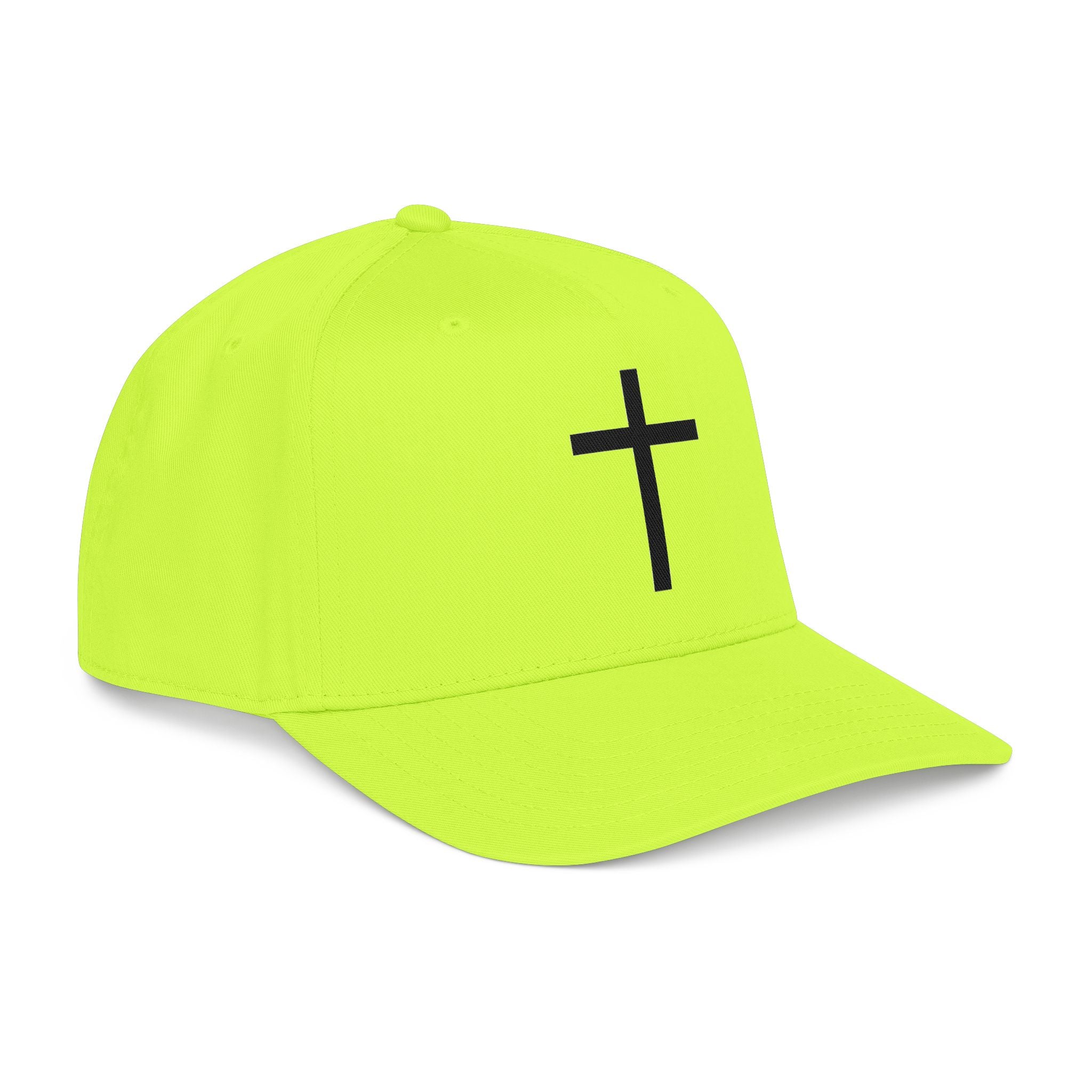 Christian Cross Baseball Cap — Minimal Embroidered Faith Hat