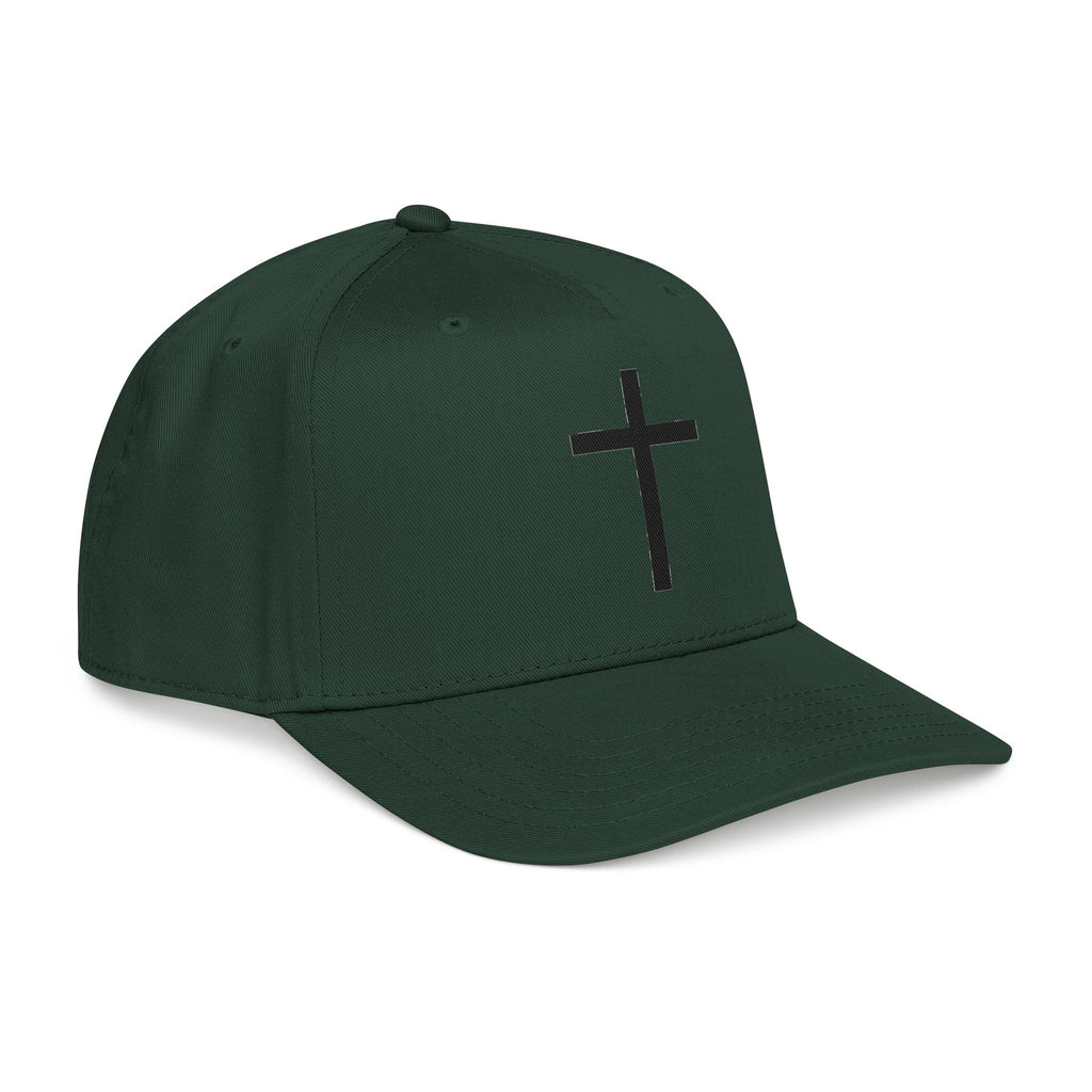 Christian Cross Baseball Cap — Minimal Embroidered Faith Hat