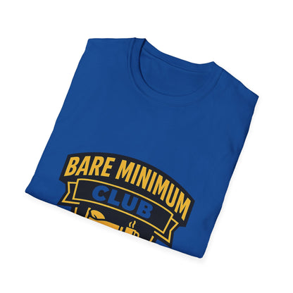 Unisex Bare Minimum Club Graphic T-Shirt – Funny Minimalist Lifestyle Tee Printify