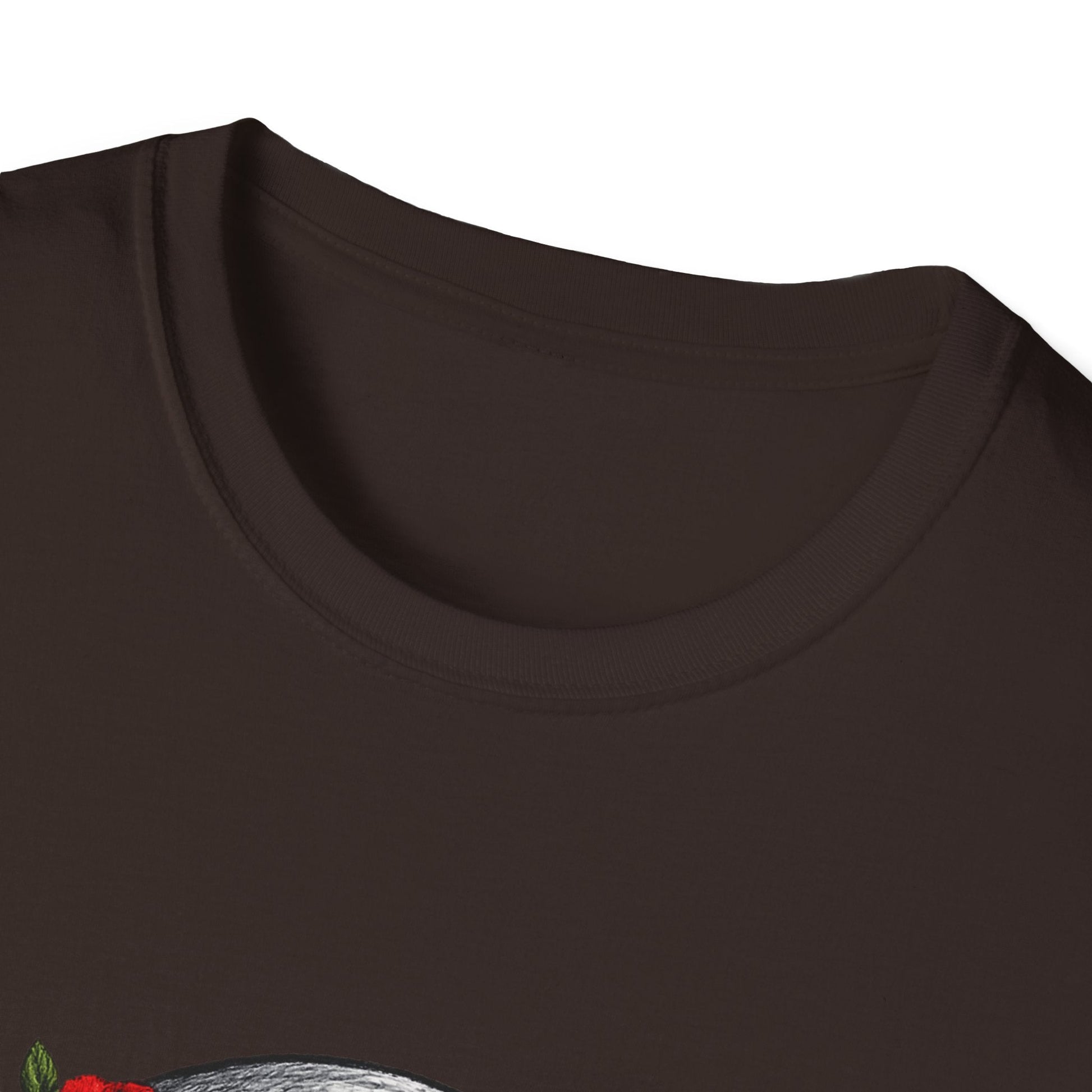 Floral Skull Tee — Gothic Rose Skull T-Shirt for Day of the Dead & Edgy Style Printify