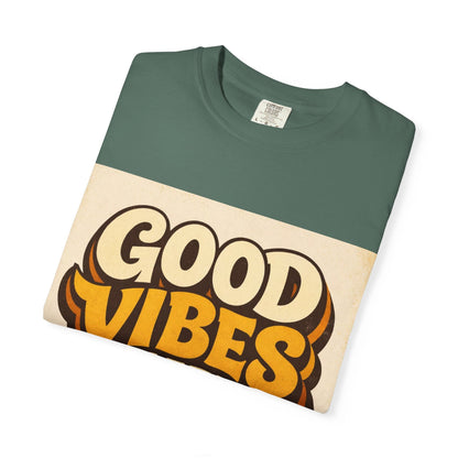 Good Vibes Only T-Shirt — Retro 70s Graphic Tee Printify