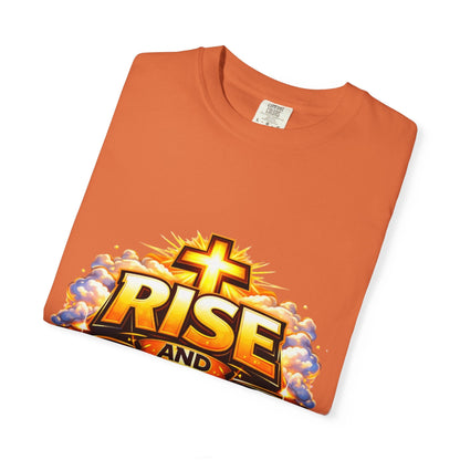 Rise and Shine Christian T-Shirt for Men – Inspirational Graphic Tee Printify