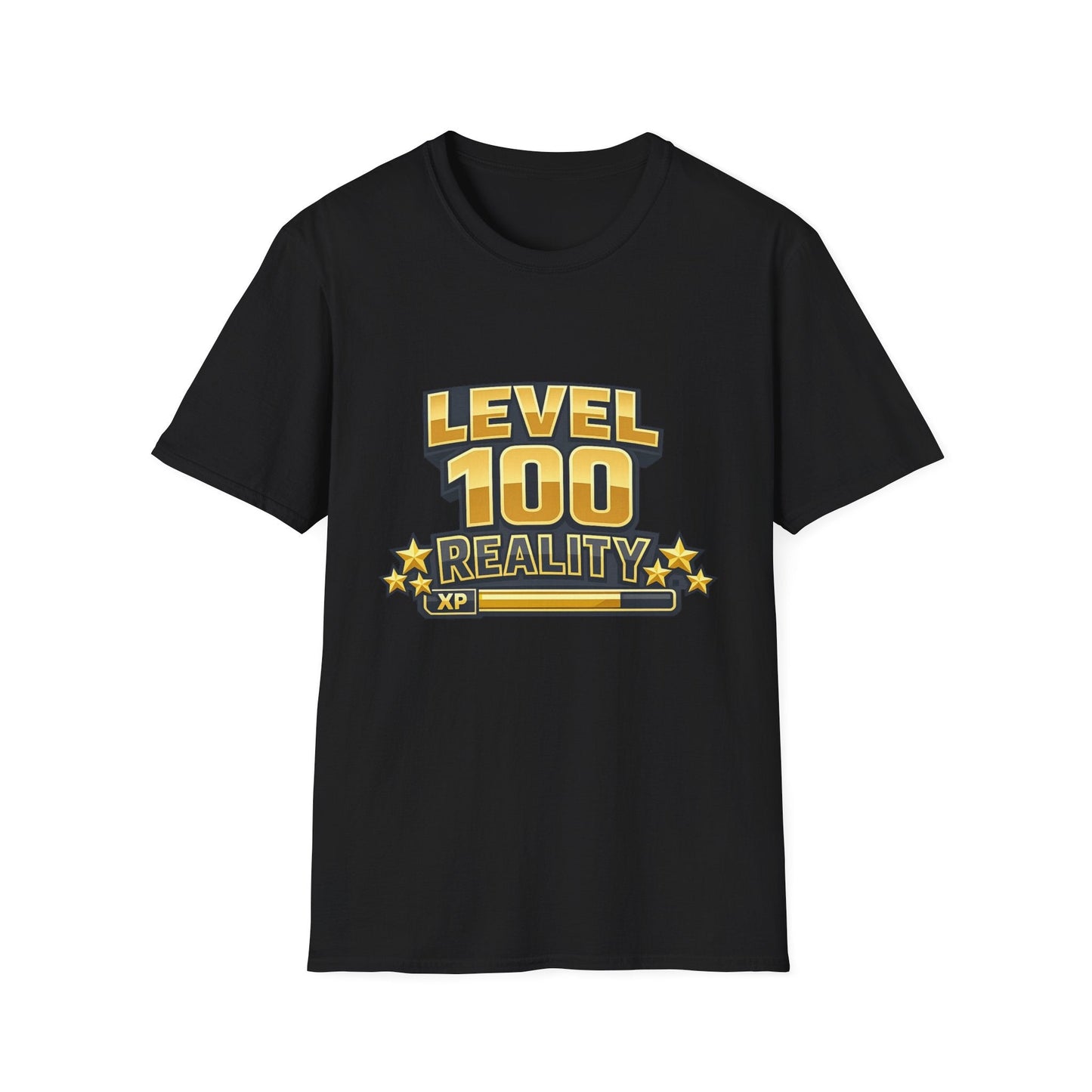 Level 100 Reality T-Shirt — Gamer XP Milestone Tee Printify